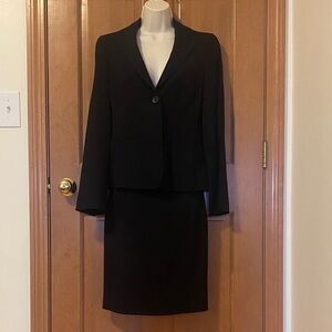 Emporio Armani Black Blazer & Skirt Set